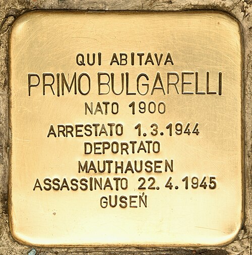 Pietra d'Inciampo — Primo Bulgarelli