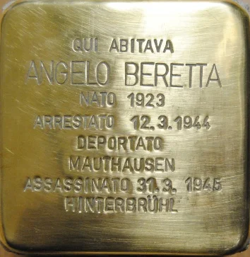 Pietra d'Inciampo — Angelo Beretta