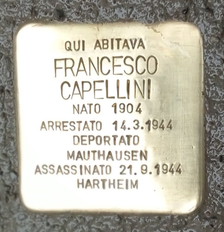 Pietra d'Inciampo — Francesco Capellini