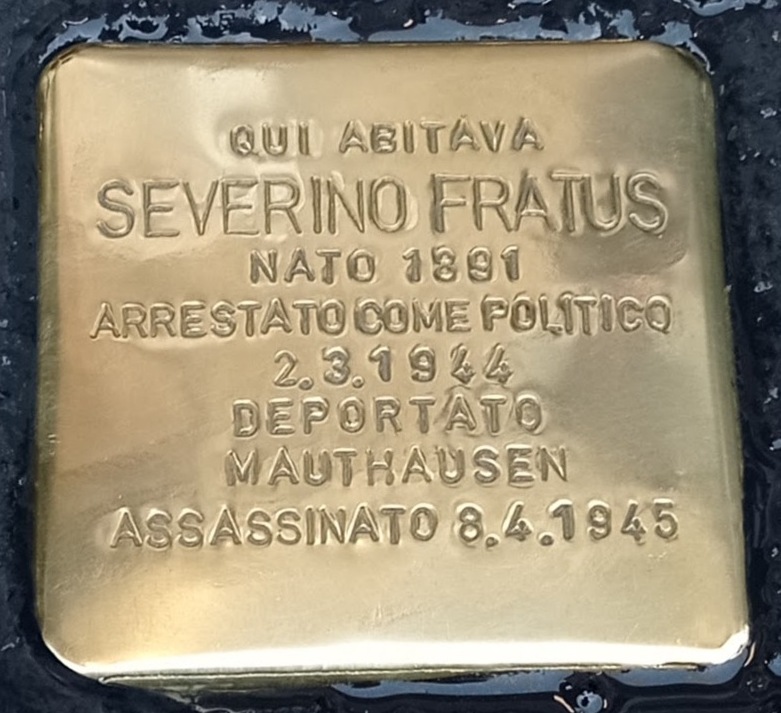 Pietra d'Inciampo — Severino Fratus