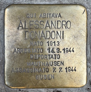 Pietra d'Inciampo — Alessandro Donadoni