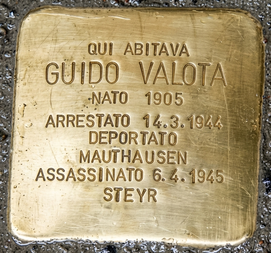 Pietra d'Inciampo — Guido Valota