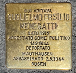 Pietra d'Inciampo — Guglielmo Ersilio Menegatti
