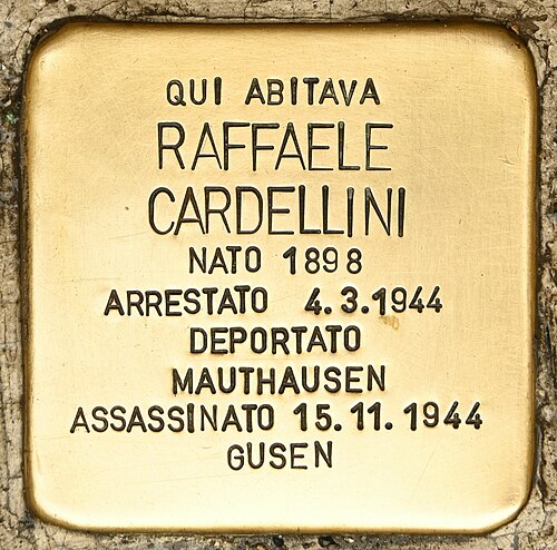 Pietra d'Inciampo — Raffaele Cardellini