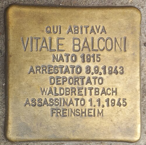 Pietra d'Inciampo — Vitale Balconi