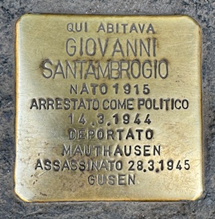 Pietra d'Inciampo — Giovanni Santambrogio