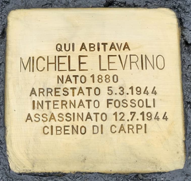 Pietra d'Inciampo — Michele Levrino